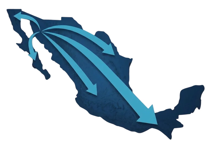 Mapa de México: enviamos piezas impresas en 3D a todo el país